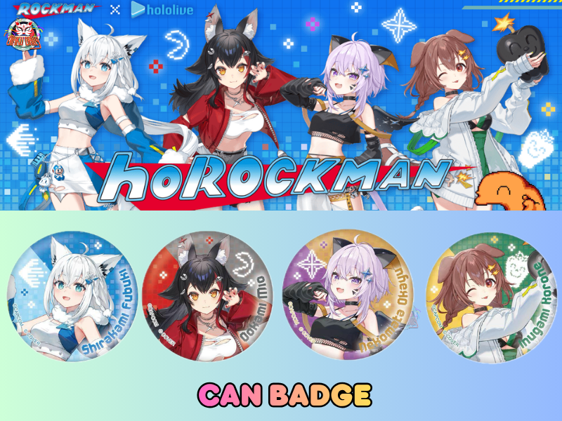 [Pre-order] CAPCOM Mega Man/ Rockman x hololive Gamers Merch - Trading Badge (Random 2pcs)