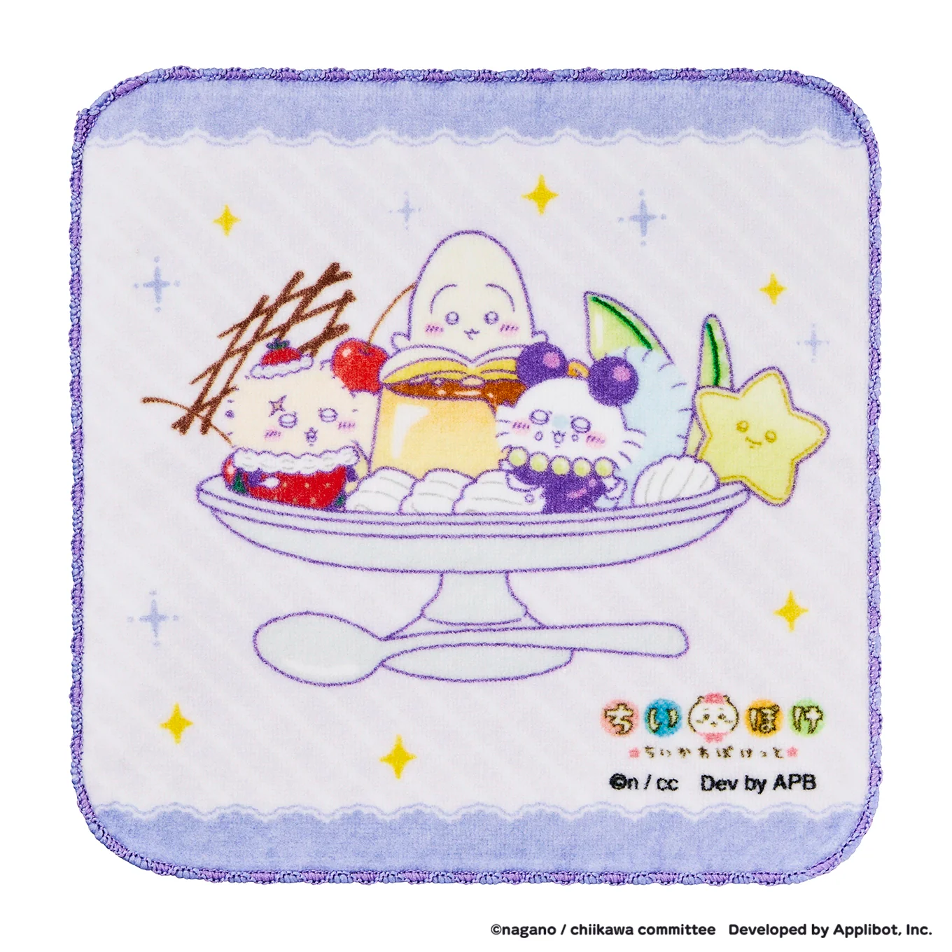[Pre-order] "Chiikawa" Chiikawa Pocket Fruit Hand Towel - Usagi, Momonga & Rakko