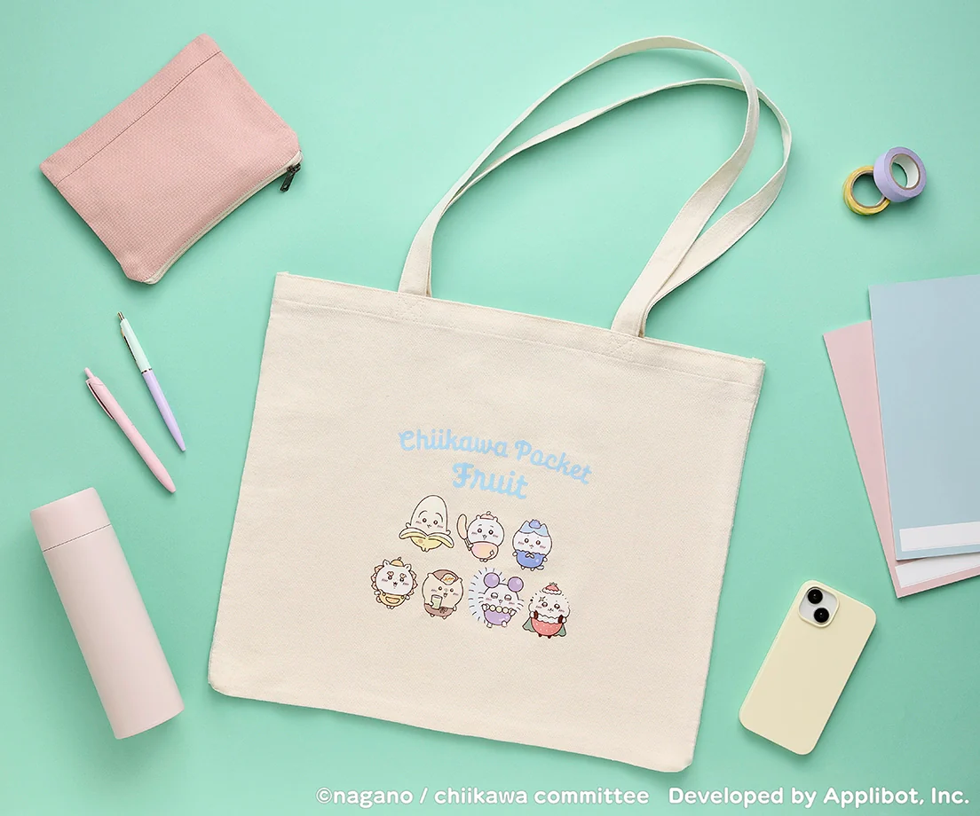 [Pre-order] "Chiikawa" Chiikawa Pocket Fruit Tote Bag