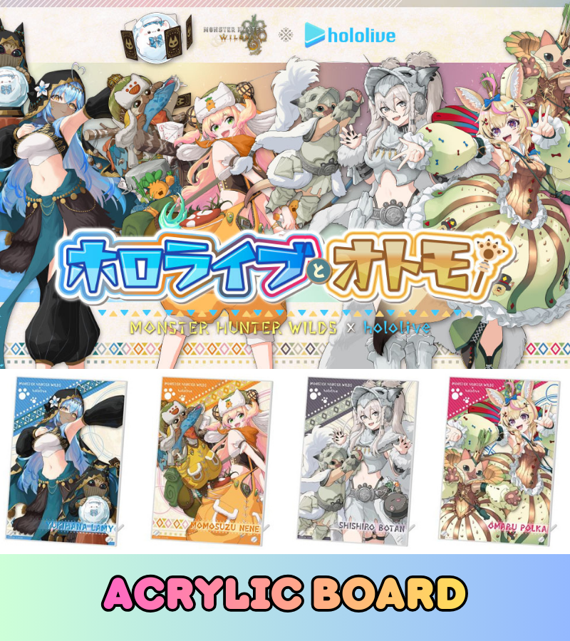 [Pre-order] CAPCOM Monster Hunter Wilds x hololive Production Vol.1 Merch - Acrylic Board