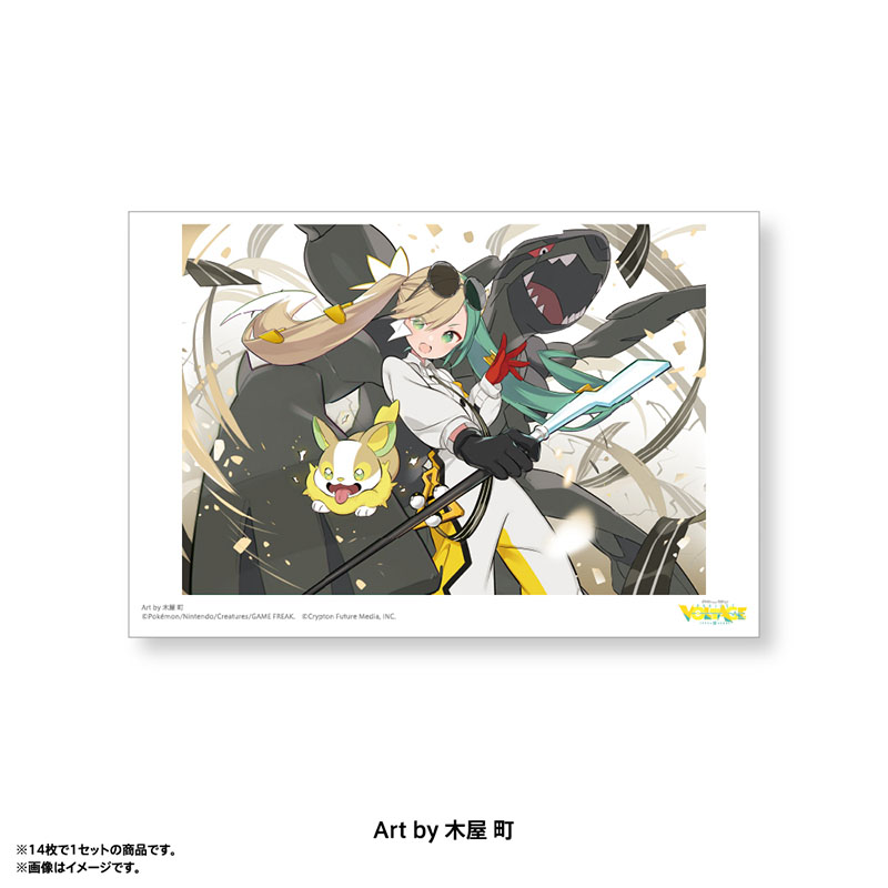 [Pre-order] Pokemon feat. Hatsune Miku PokéMiku Voltage Live - Postcard Set C (14 cards)