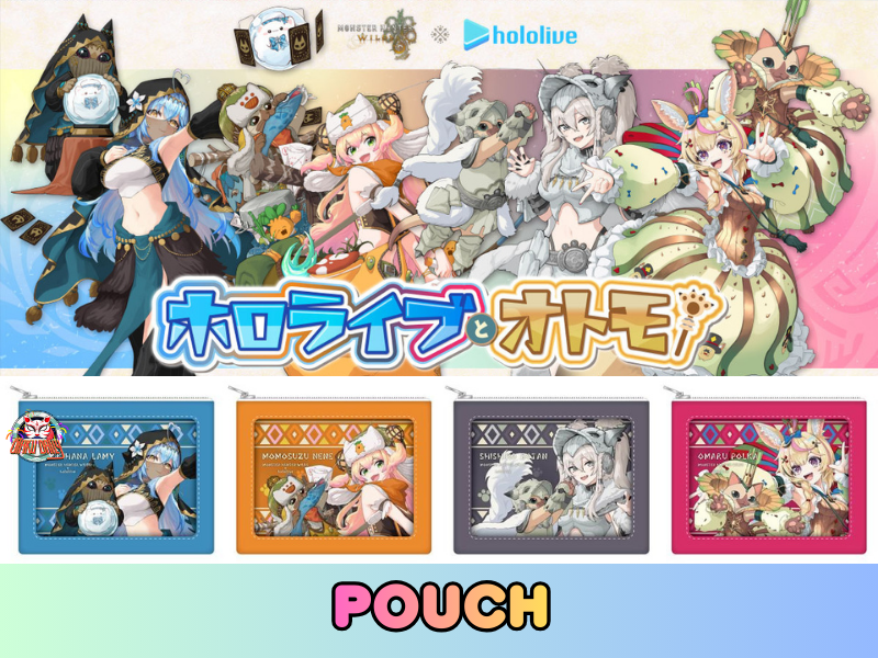[Pre-order] CAPCOM Monster Hunter Wilds x hololive Production Vol.1 Merch - Pouch