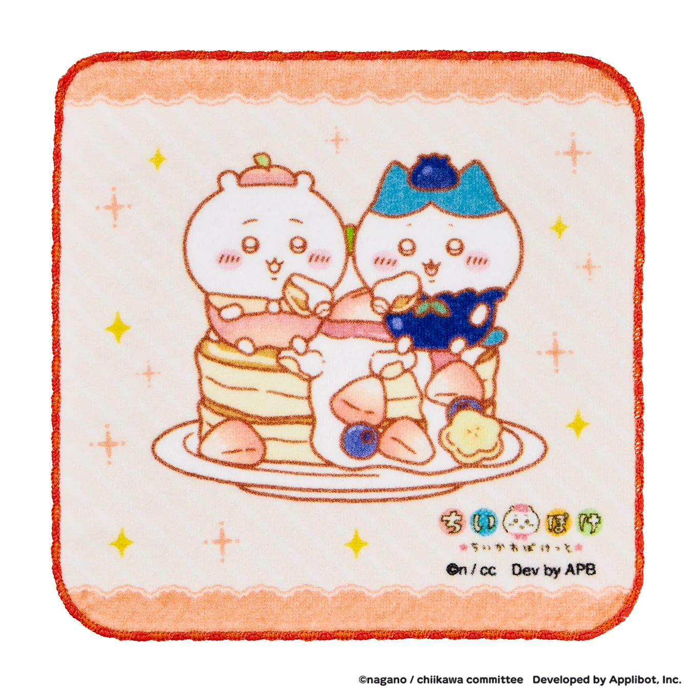[Pre-order] "Chiikawa" Chiikawa Pocket Fruit Hand Towel - Chiikawa & Hachiware