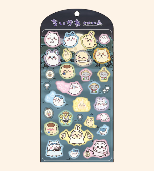 [Pre-order] "Chiikawa" x Fuji TV - Forest of Ghosts - Puffy Stickers