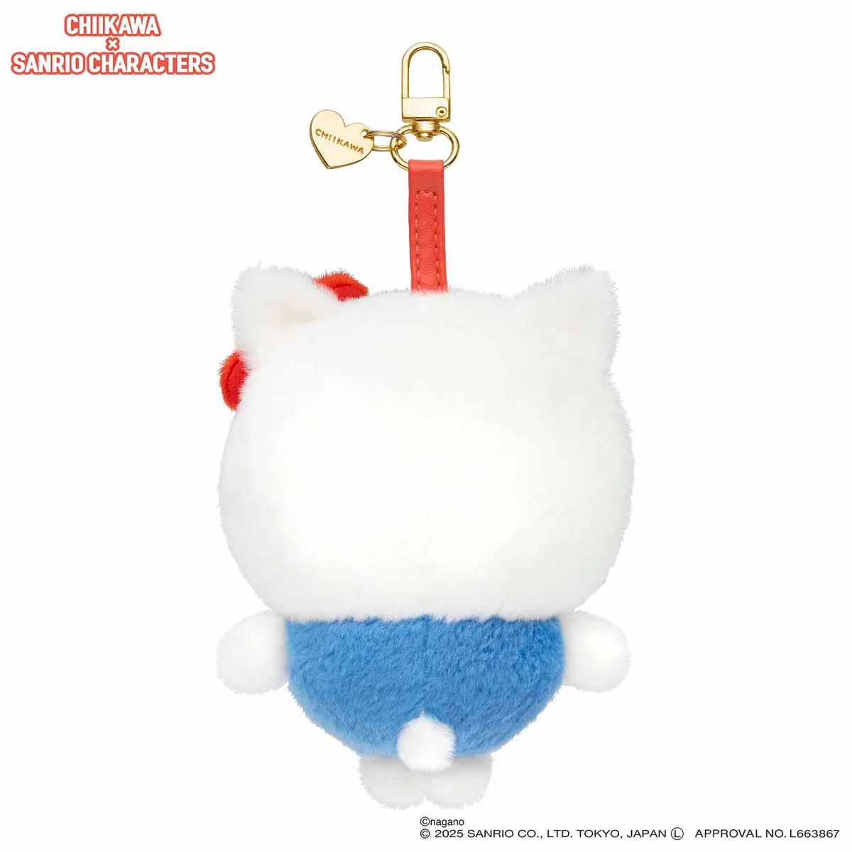 [Pre-order] "Chiikawa" Chiikawa x Sanrio Characters Kiramekko (Plush Mascot) - Hachiware x Hello Kitty