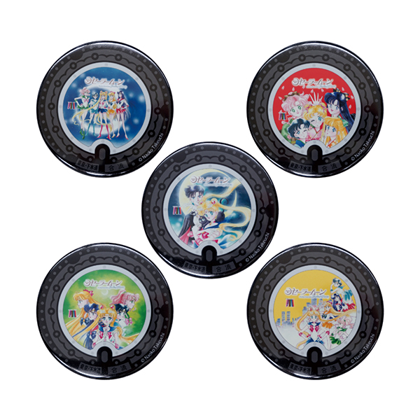 [Pre-order] "Pretty Guardian Sailor Moon" Official Store Minato Ward Design Manhole Button Badge Set 