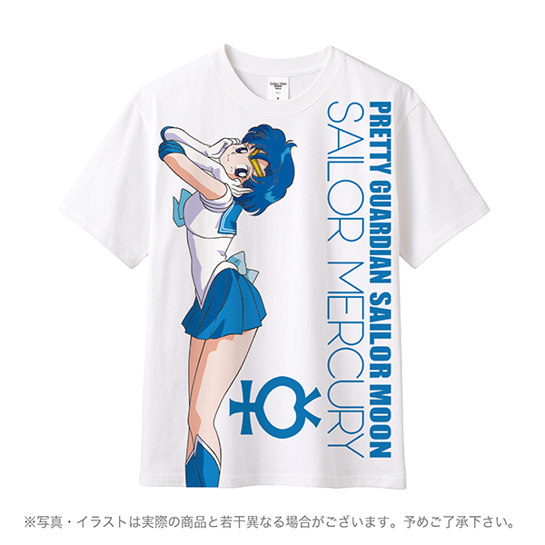 [Pre-order] "Pretty Guardian Sailor Moon" Official Store T-shirt 7th Anniversary (Sailor Mercury)