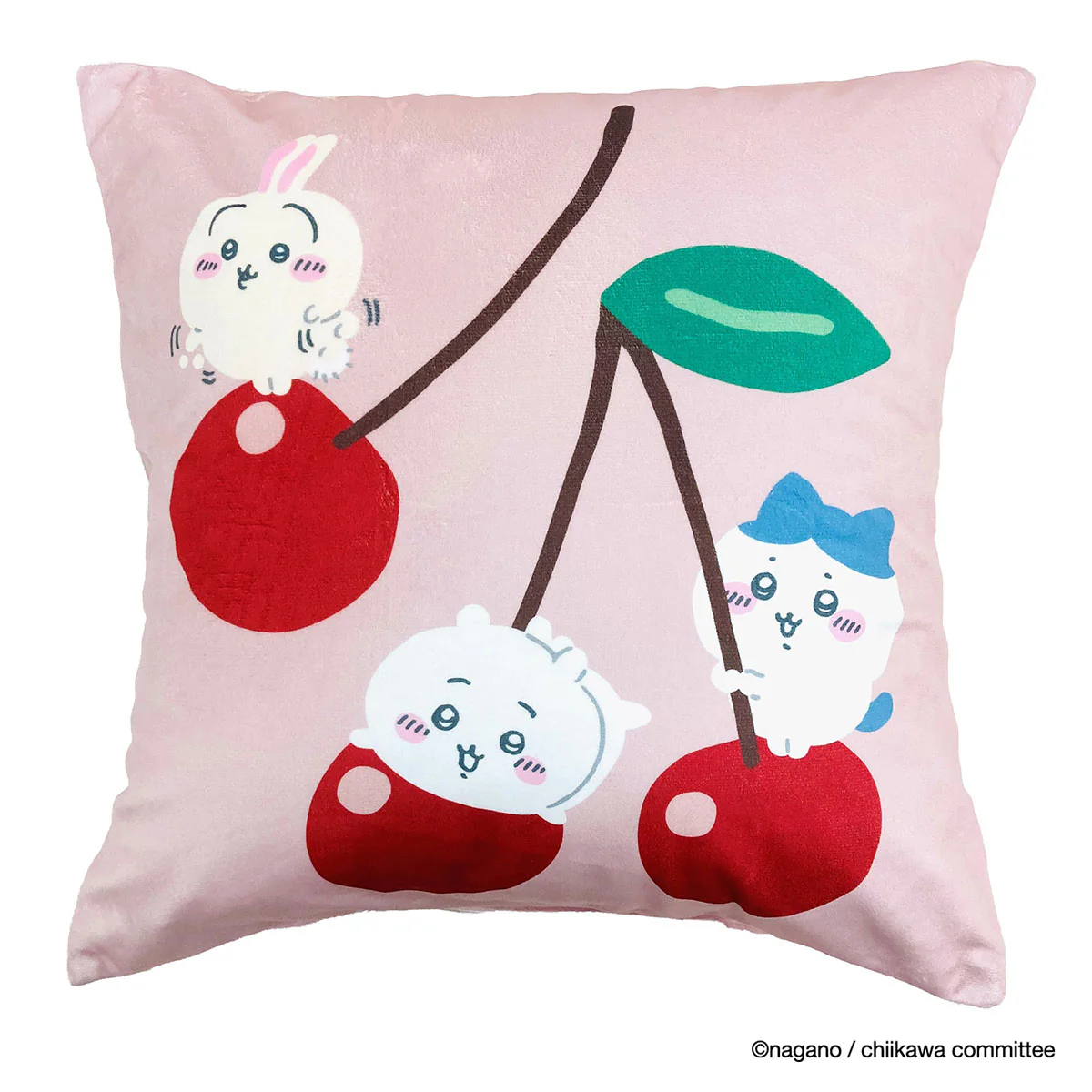 [Pre-order] "Chiikawa" Chiikawa cushion cover - everyone with cherries
