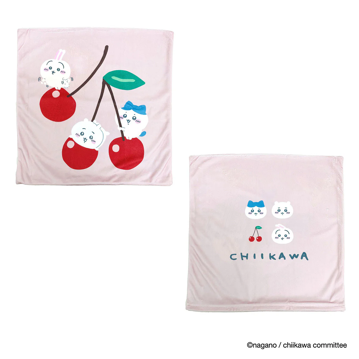 [Pre-order] "Chiikawa" Chiikawa cushion cover - everyone with cherries