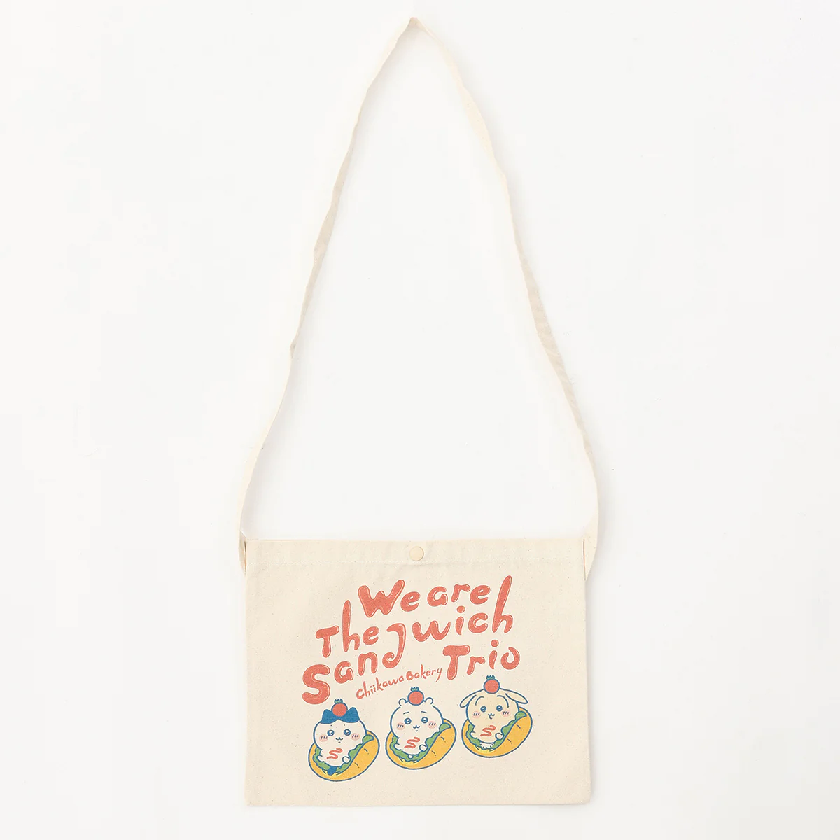 [Pre-order] "Chiikawa" Chiikawa Bakery Sacoche Sandwich Trio - Natural