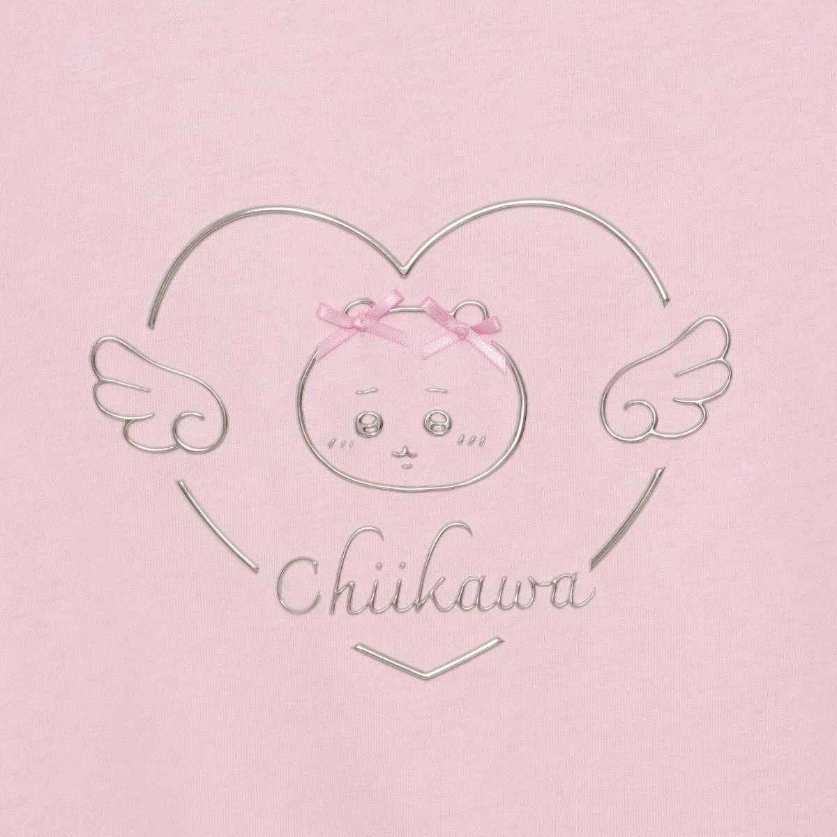 [Pre-order] "Chiikawa" Chiikawa Go! HARAJUKU T-Shirt - Ribbon Chiikawa, Pink