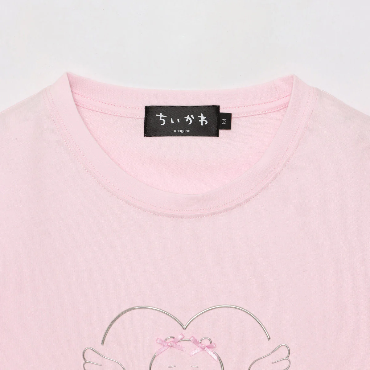 [Pre-order] "Chiikawa" Chiikawa Go! HARAJUKU T-Shirt - Ribbon Chiikawa, Pink