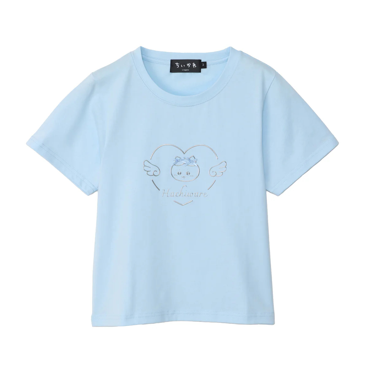 [Pre-order] "Chiikawa" Chiikawa Go! HARAJUKU T-Shirt - Ribbon Hachiware, Blue