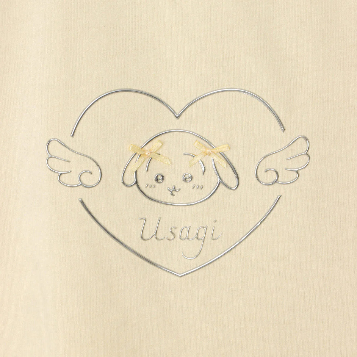 [Pre-order] "Chiikawa" Chiikawa Go! HARAJUKU T-Shirt - Ribbon Usagi, Yellow