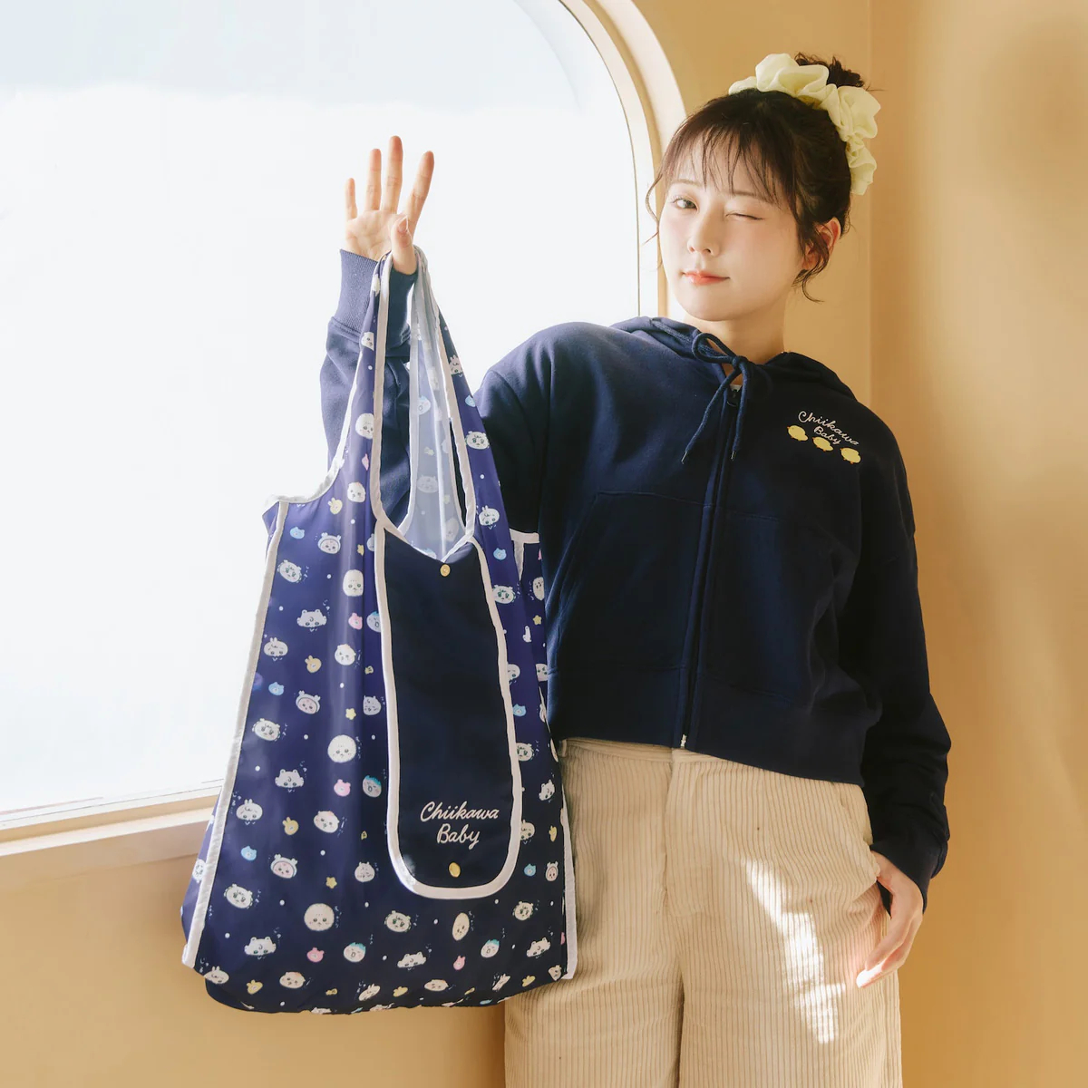 [Pre-order] "Chiikawa" Chiikawa Baby - Eco Bag (Navy)
