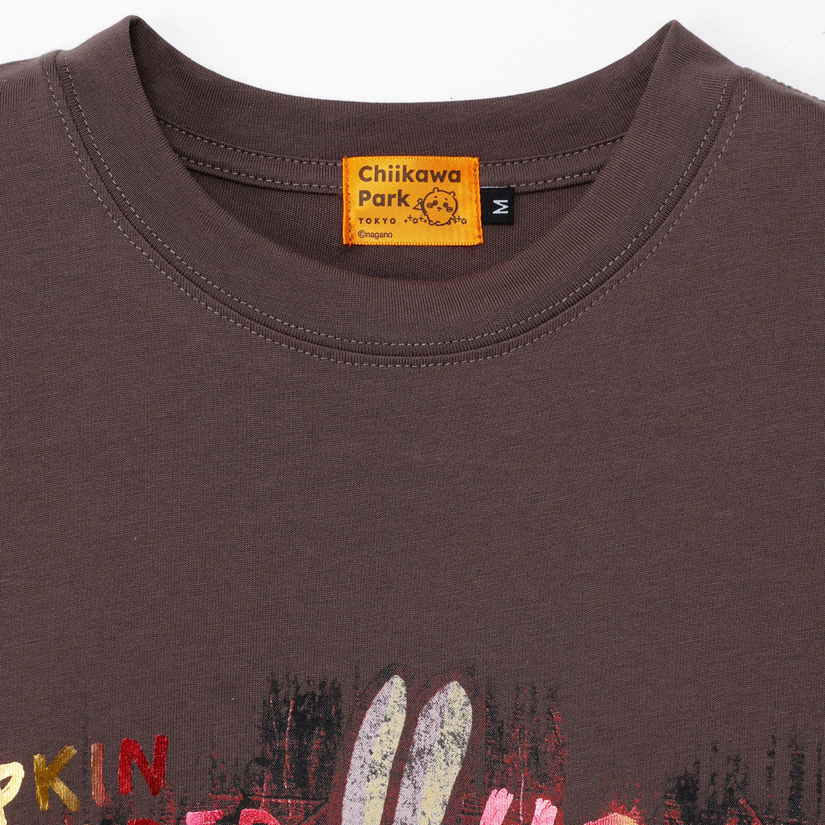 [Pre-order] Chiikawa Chiikawa Park T-shirt Pumpkin Usagi Charcoal