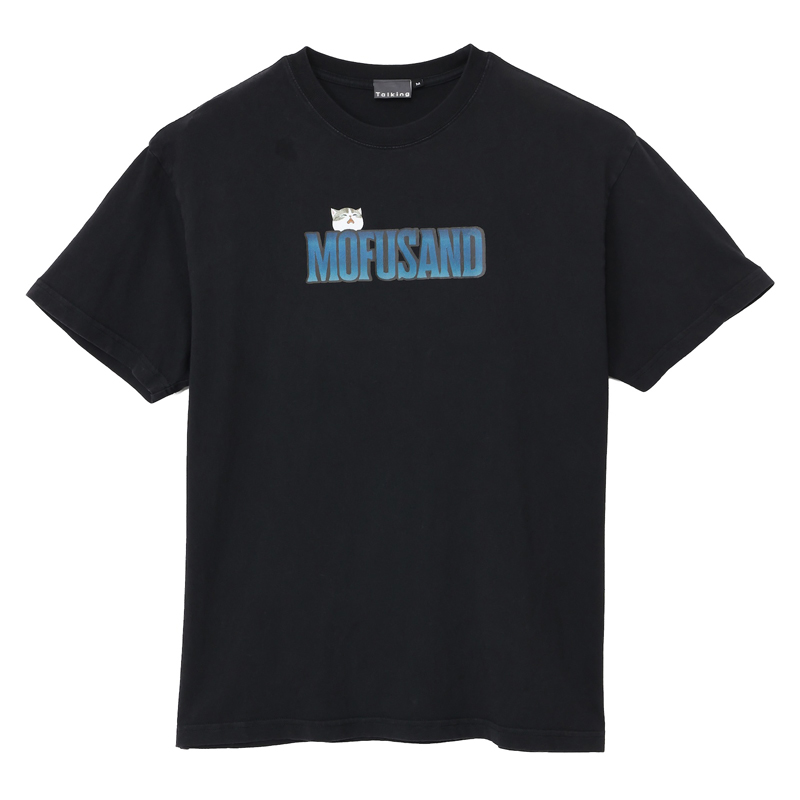 [Pre-order] mofusand T-shirt: Horror Shark Cat (Black)