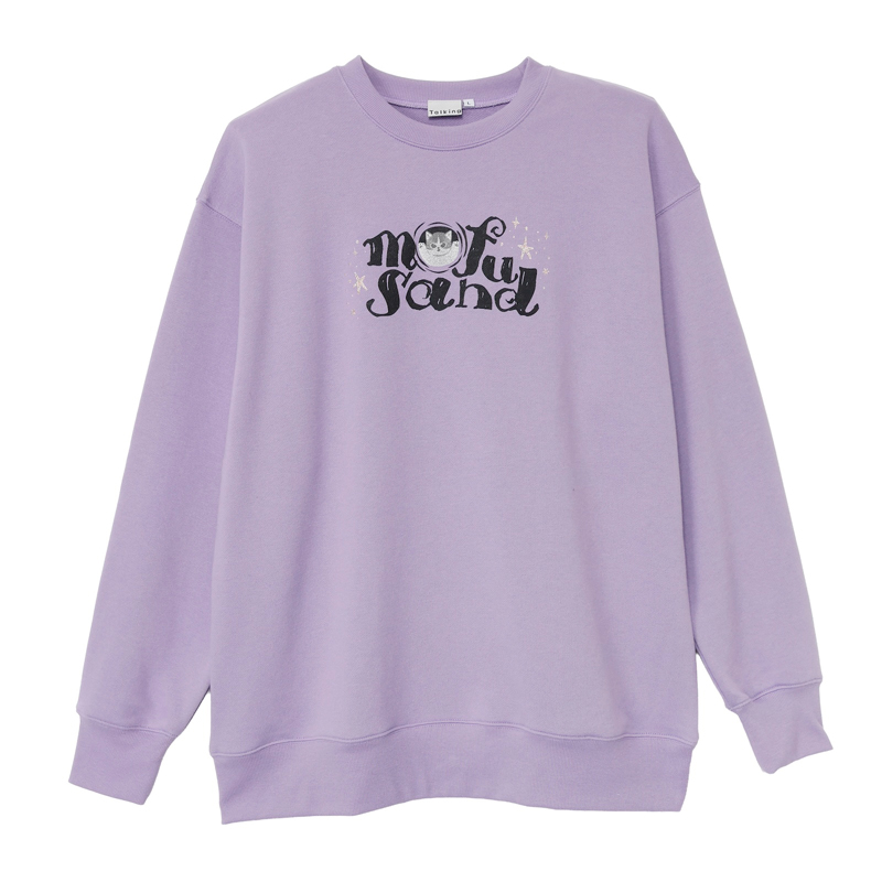 [Pre-order] mofusand Sweatshirt SHADOW CAT (Purple)
