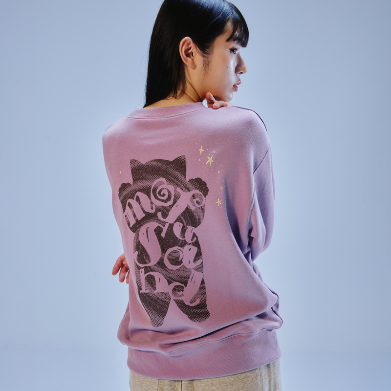 [Pre-order] mofusand Sweatshirt SHADOW CAT (Purple)