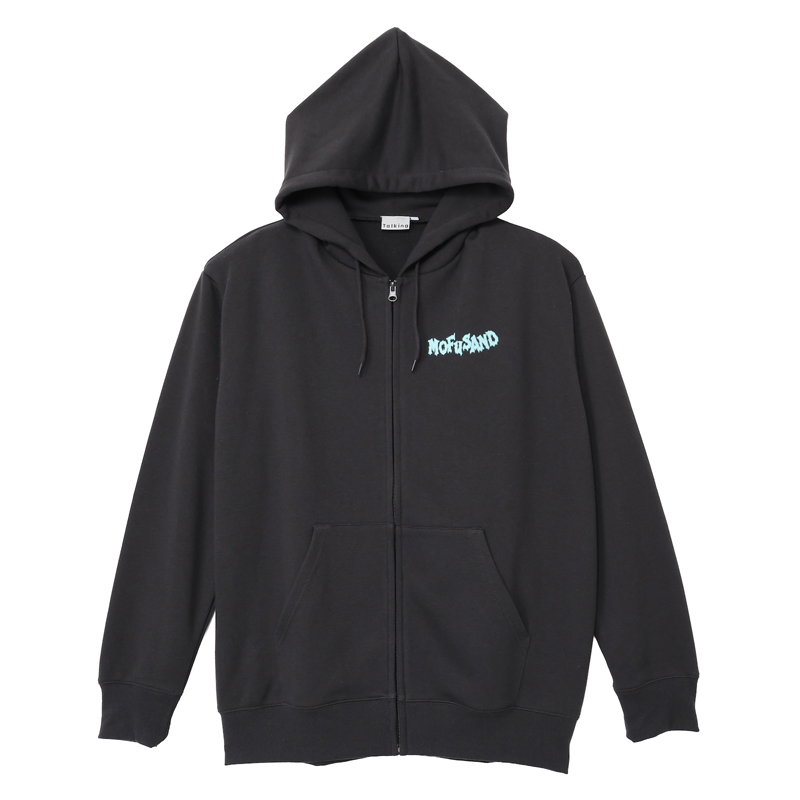 [Pre-order] mofusand Zip-up hoodie MEOWING CATS (charcoal black)