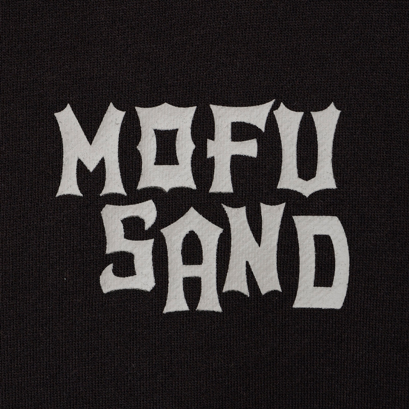 [Pre-order] mofusand Zip-up hoodie STARING CAT (Black)