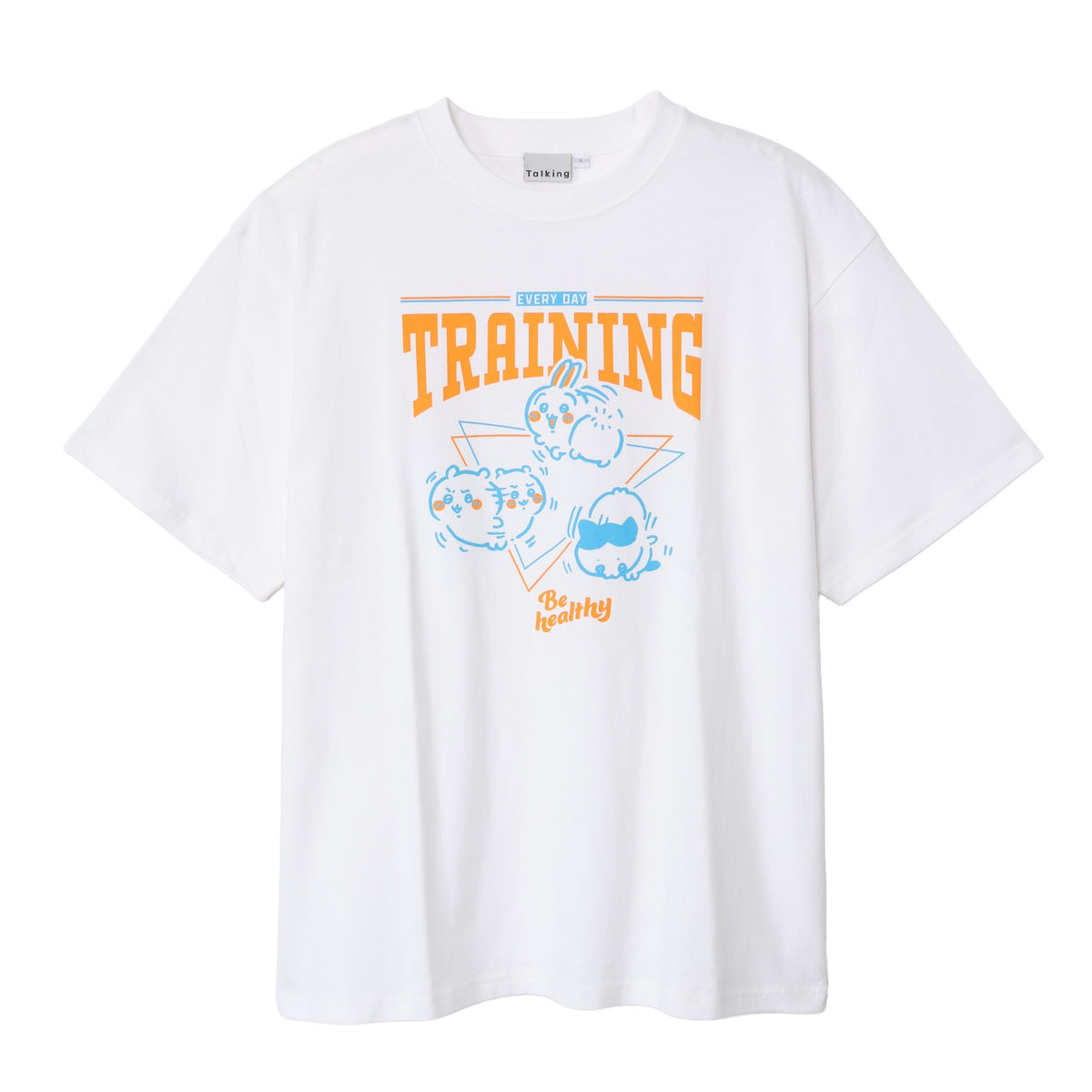 Pre-order] Chiikawa T-shirt TRAINING (Trio) White