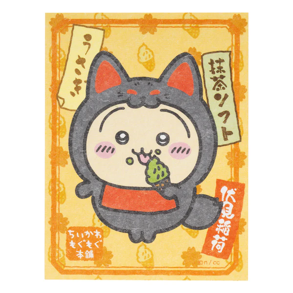 [Pre-order] "Chiikawa" Fushimi store exclusive Inari trading stickers for smartphones