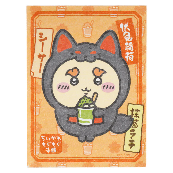 [Pre-order] "Chiikawa" Fushimi store exclusive Inari trading stickers for smartphones