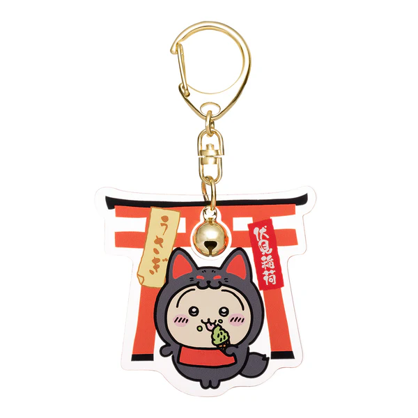 [Pre-order] "Chiikawa" Acrylic key chain with bell, exclusive to Fushimi store - Usagi