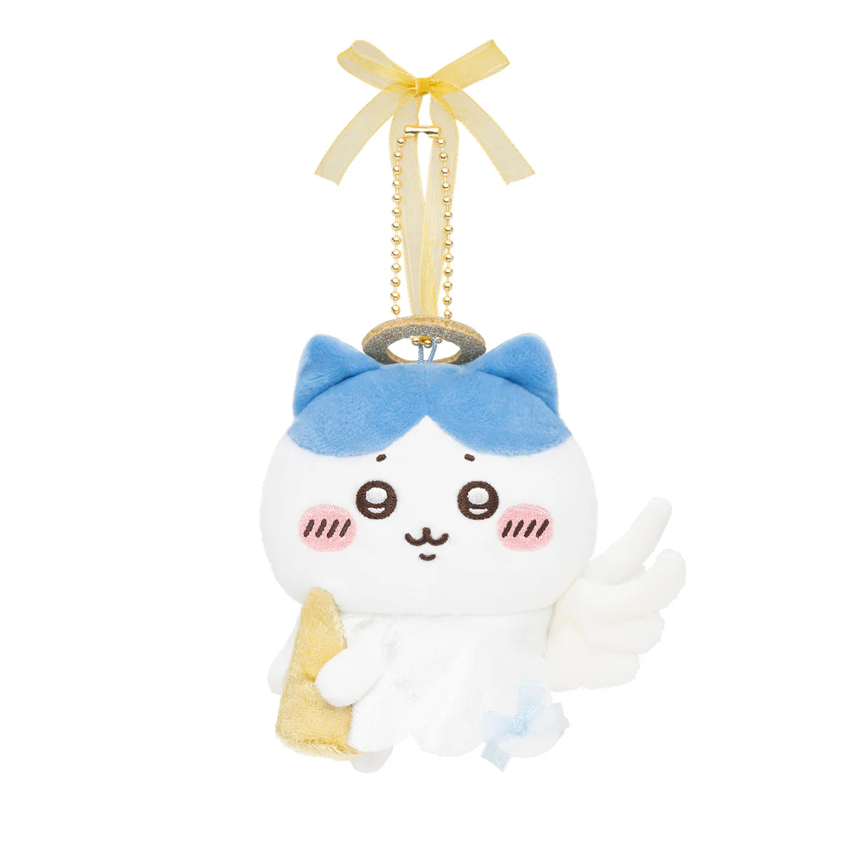 [Pre-order] "Chiikawa" Nagano Characters Fuwapata Angel Plush Mascot - Hachiware