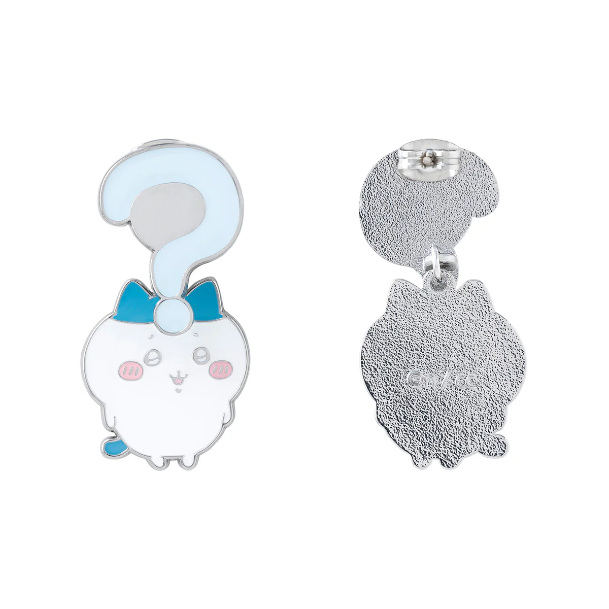 [In stock] "Chiikawa" Swinging  Earrings - Hachiware Why? (Pierce)