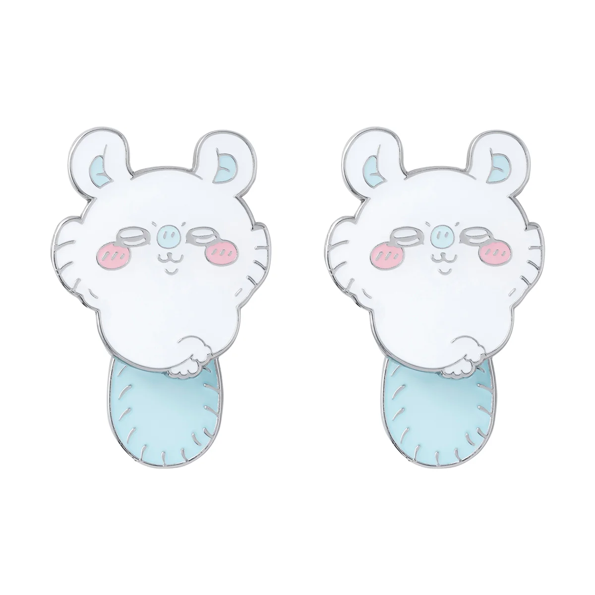 [In stock] "Chiikawa" Swinging  Earrings - Momonga (Pierce)