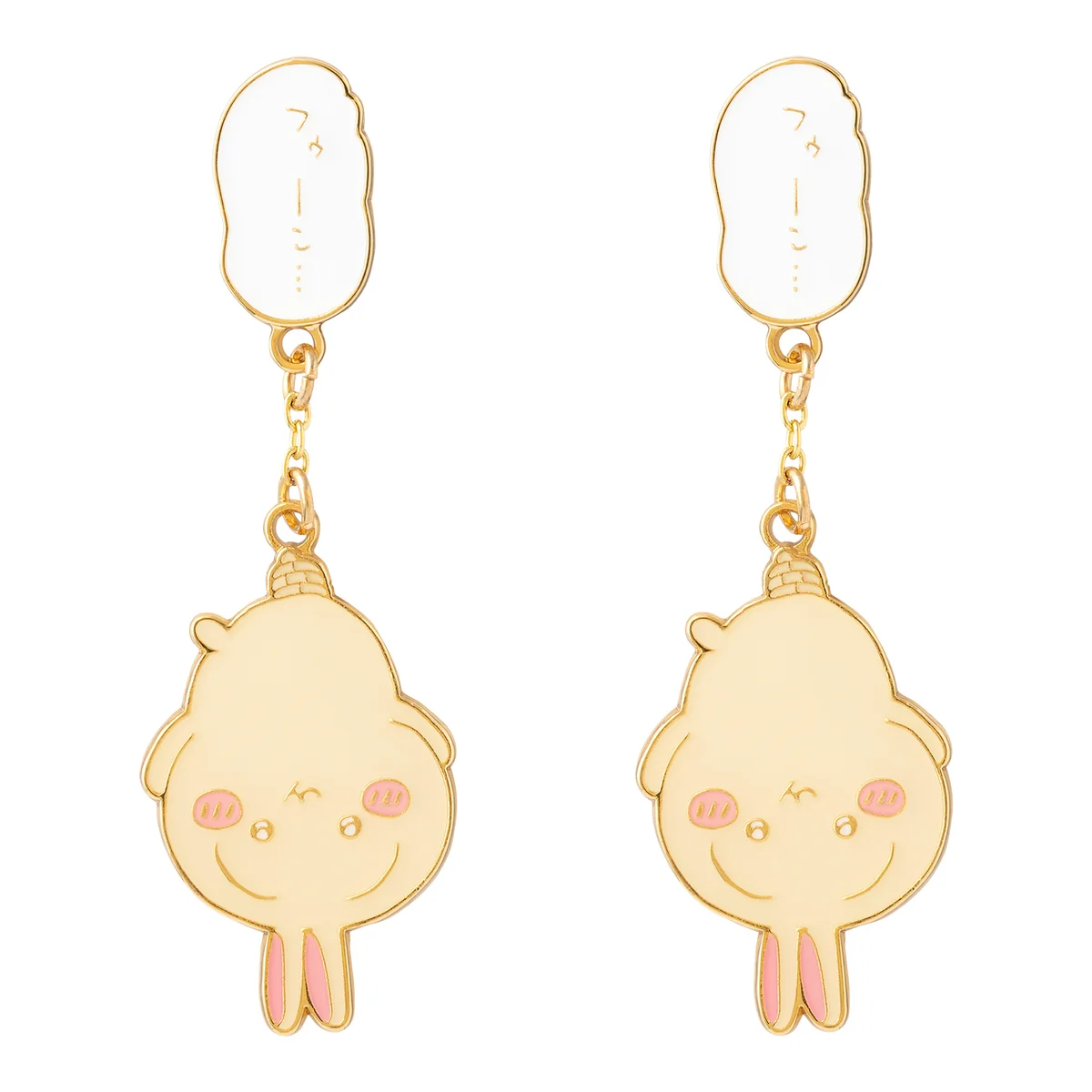 [In stock] "Chiikawa" Swinging  Earrings - Trapped Usagi (Pierce)