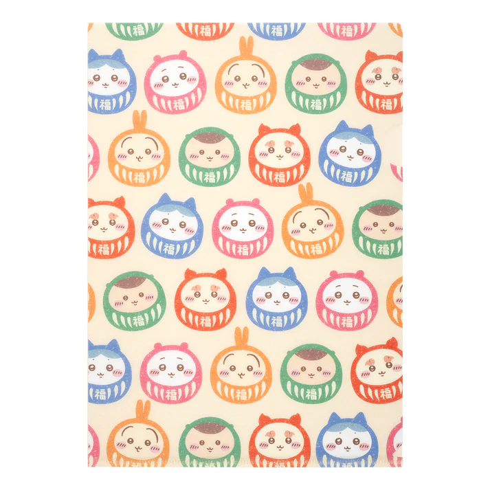 [Pre-order] "Chiikawa" Kawagoe Soft to the touch Clear File (Daruma)