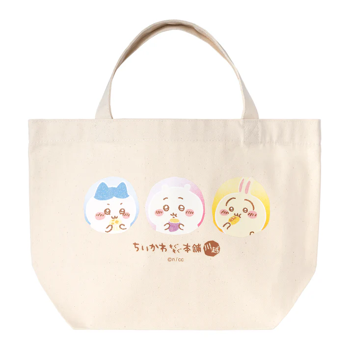 [Pre-order] "Chiikawa" Kawagoe Lunch Size Tote Bag (Sweet potato)