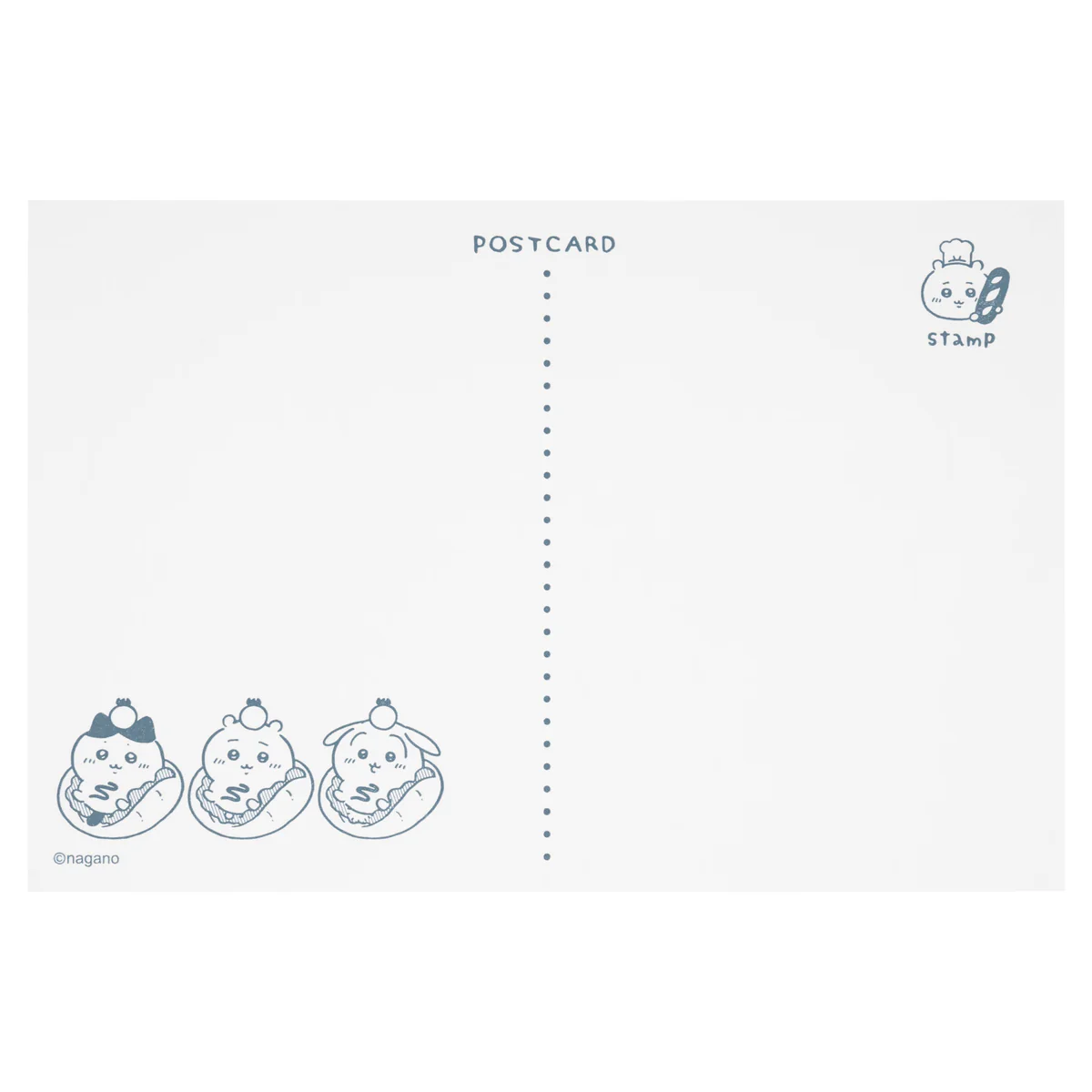 [Pre-order] "Chiikawa" Chiikawa Bakery Letterpress postcard (bread-making trio)