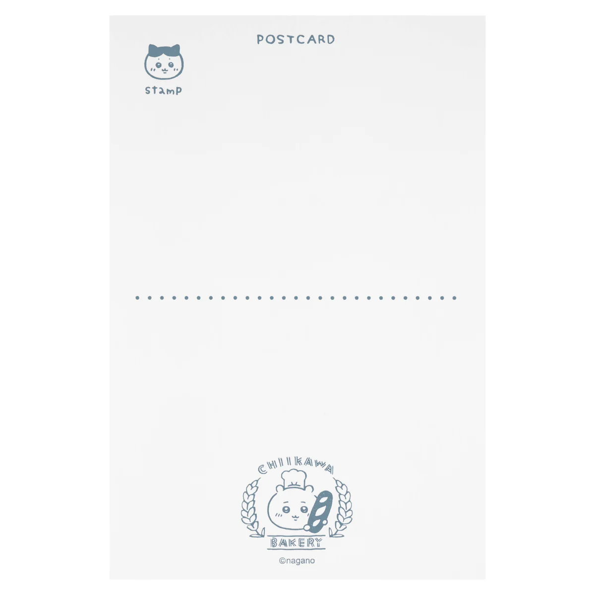 [Pre-order] "Chiikawa" Chiikawa Bakery Letterpress postcard (small face)