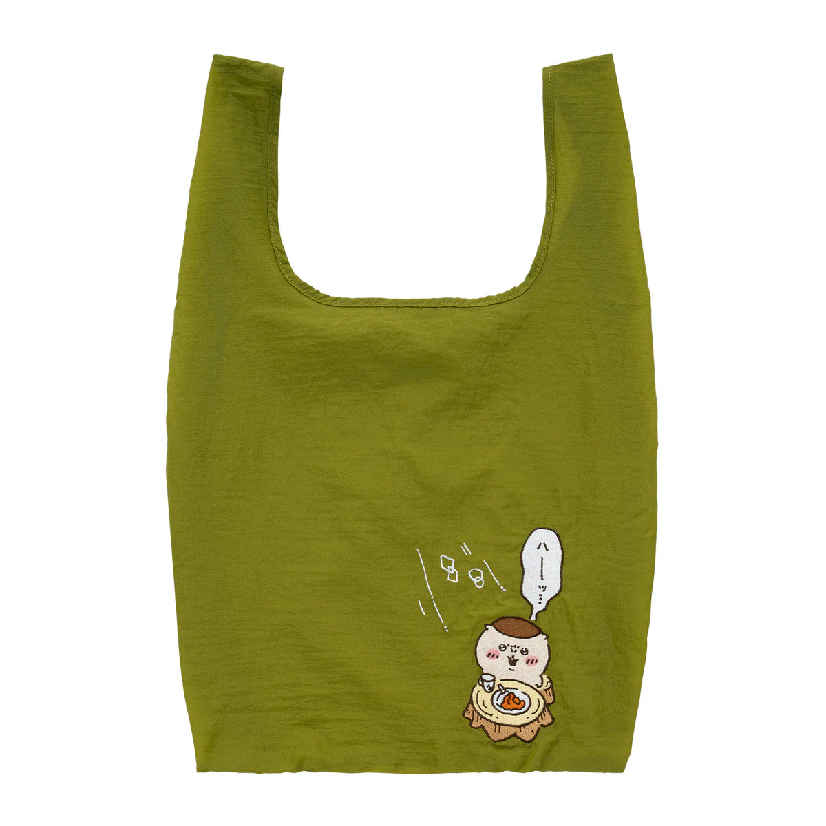 [Pre-order] "Chiikawa" Face Mascot with Eco Bag - Kurimanju