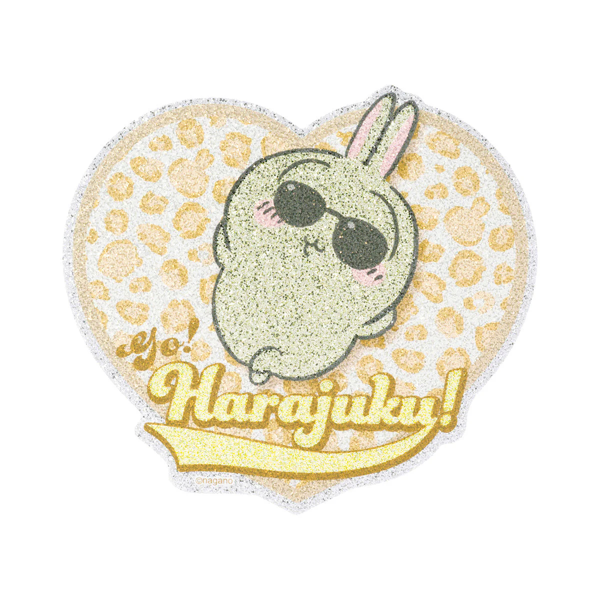 [Pre-order] "Chiikawa" Chiikawa Go! HARAJUKU Large Sticker - Usagiwith Sunglasses
