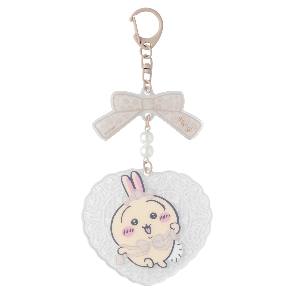 [Pre-order] "Chiikawa" Chiikawa Go! HARAJUKU Acrylic Keychain - Ribbon Usagi