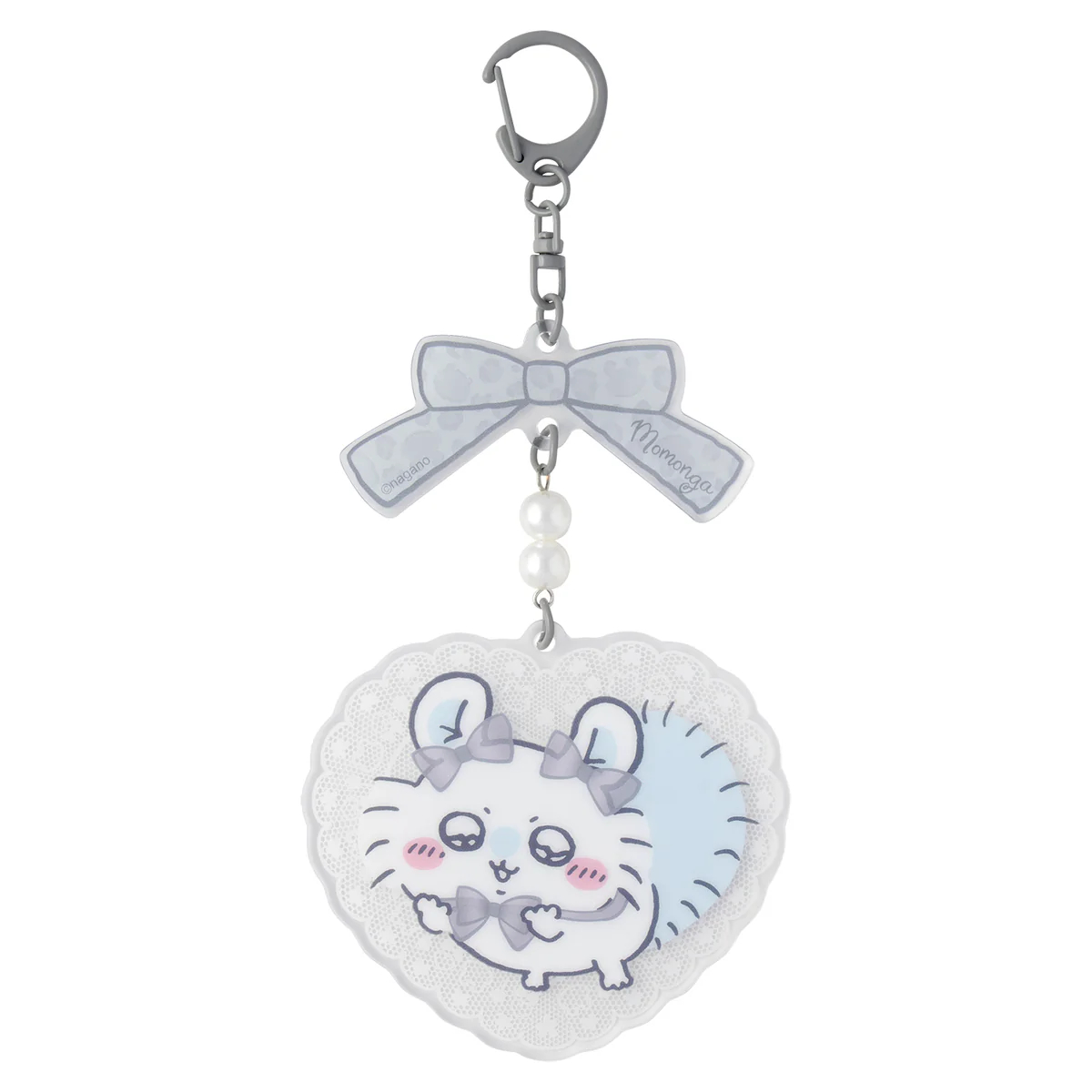 [Pre-order] "Chiikawa" Chiikawa Go! HARAJUKU Acrylic Keychain - Ribbon Momonga