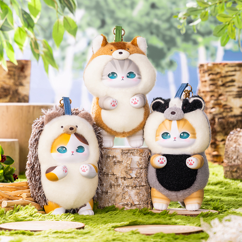 mofusand kiramekko 五種セット mofusand × Sanrio Characters Collaboration - Cat mascot in a
