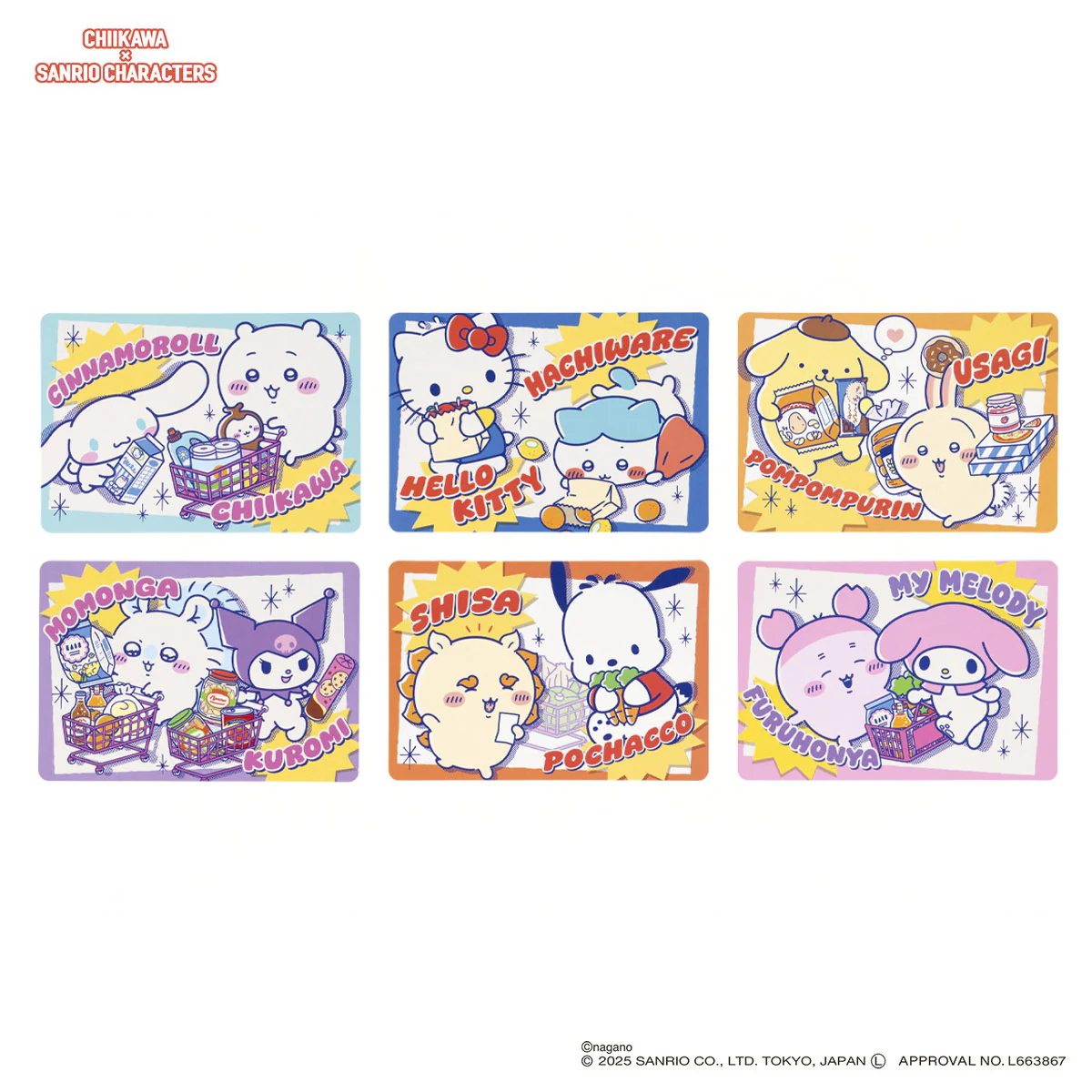 [Pre-order] "Chiikawa" Chiikawa x Sanrio Characters Supermarket Trading Point Card