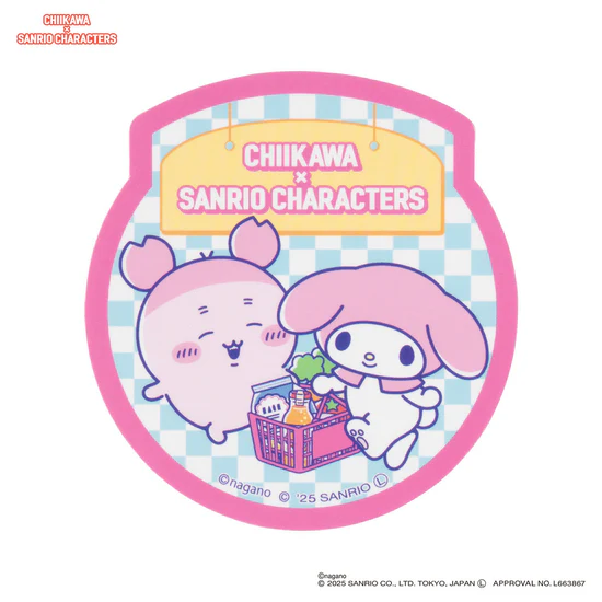 [Pre-order] "Chiikawa" Chiikawa x Sanrio Characters Supermarket Stickers that can be stick on phone - Furuhonya x My Melody