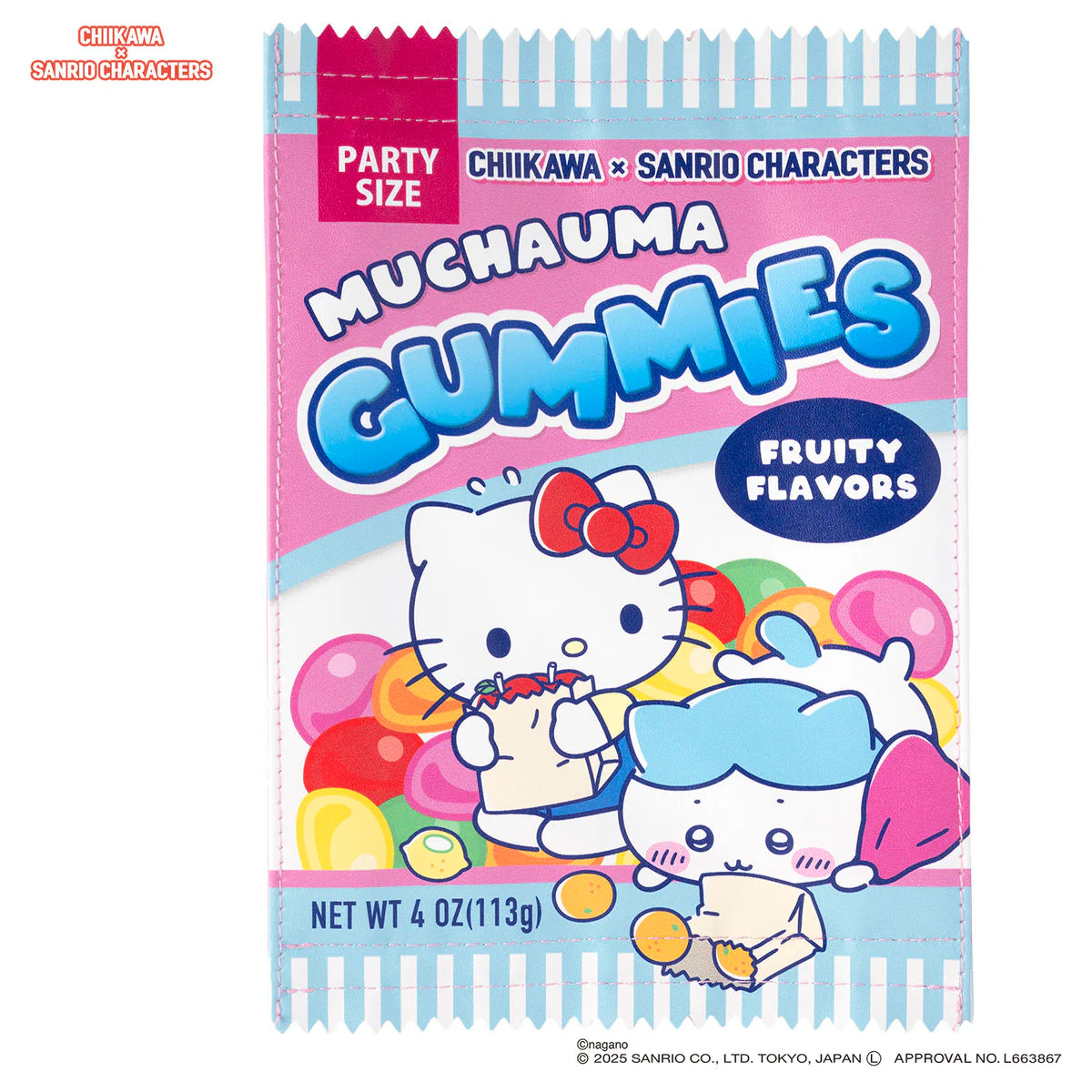 [Pre-order] "Chiikawa" Chiikawa x Sanrio Characters Supermarket Snack Pouch - Chiikawa x Cinnamoroll