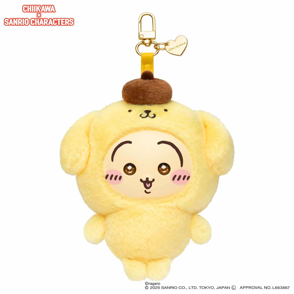 [Pre-order] "Chiikawa" Chiikawa x Sanrio Characters Kiramekko (Plush Mascot) - Usagi x Pom Pom Purin