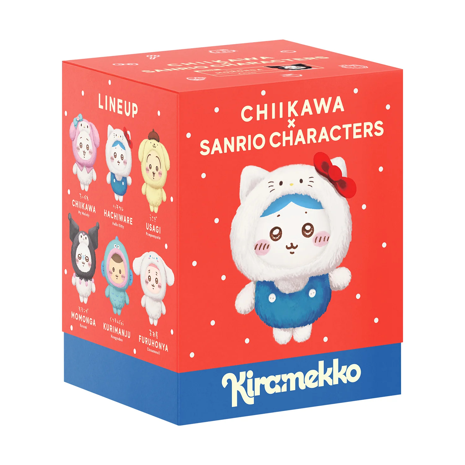 [Pre-order] "Chiikawa" Chiikawa x Sanrio Characters Kiramekko (Plush Mascot) - Hachiware x Hello Kitty