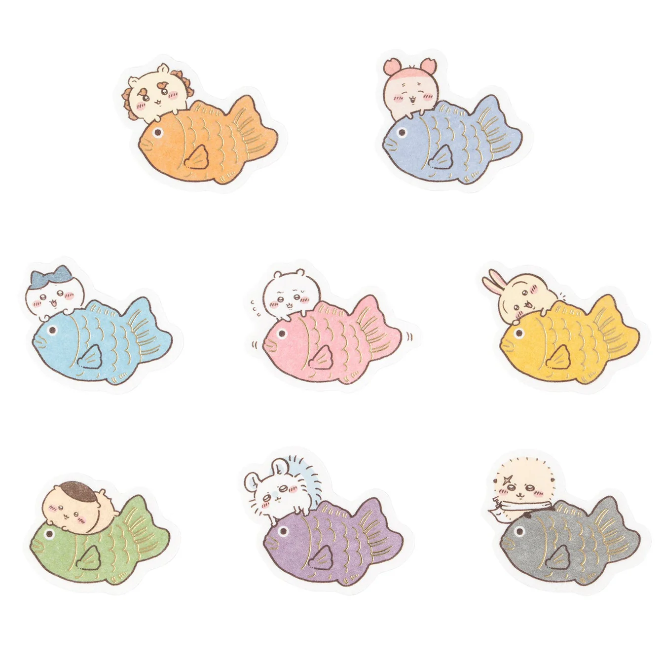 [Pre-order] "Chiikawa" Sea bream-filled flake stickers