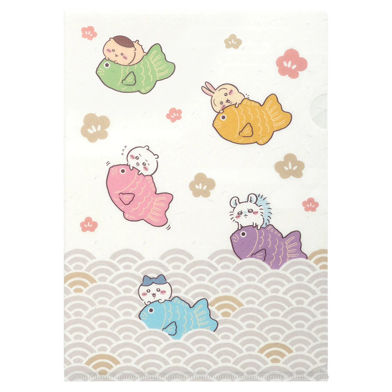 [Pre-order] "Chiikawa" A soft clear file folder covered in sea bream