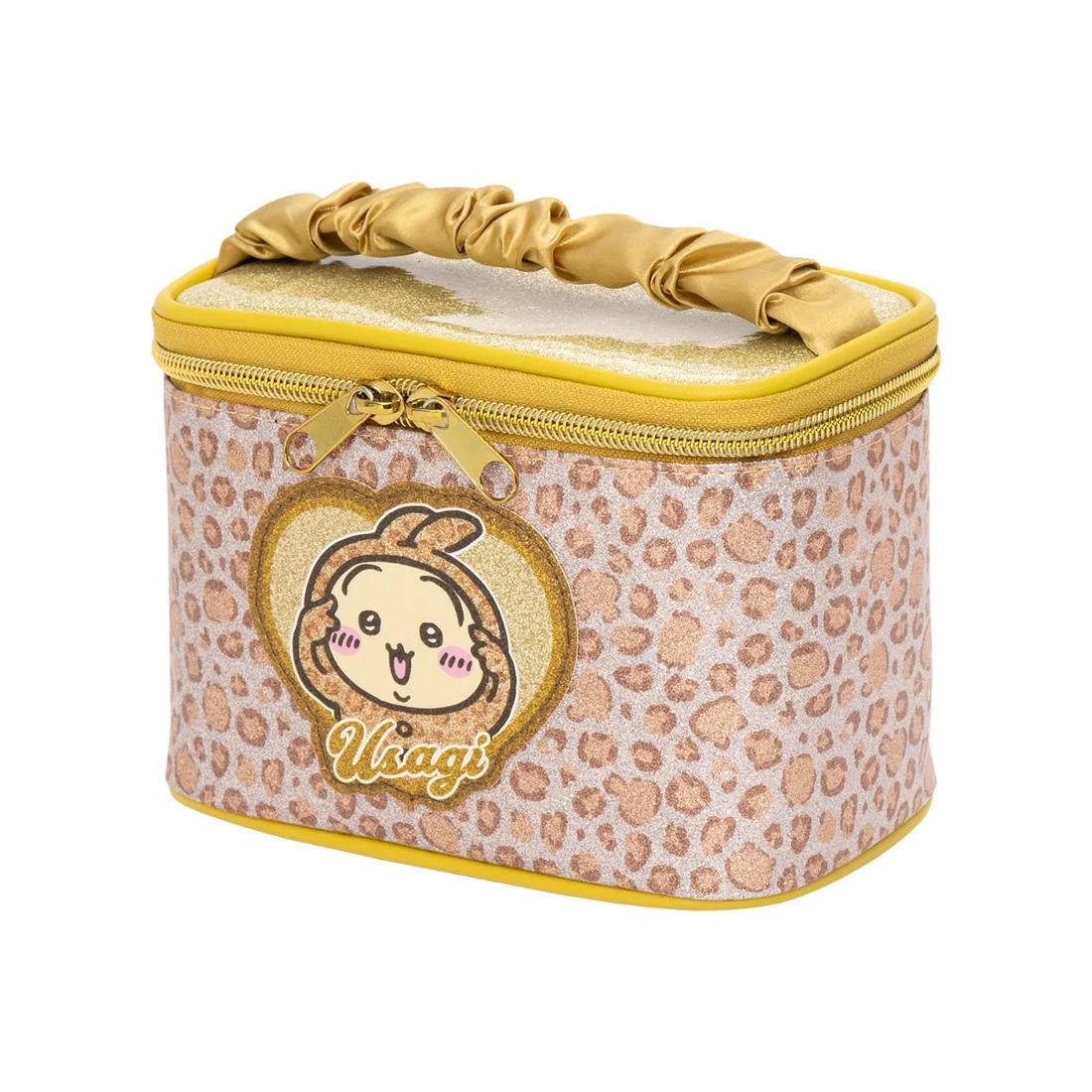 [Pre-order] Chiikawa Leopard Print Vanity Pouch - Usagi